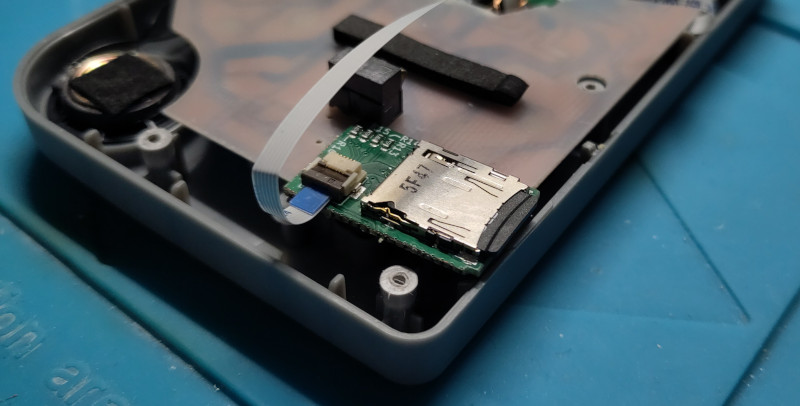 SD card module taped